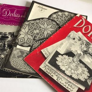 Collection of Vintage Crochet Doilie Booklets
